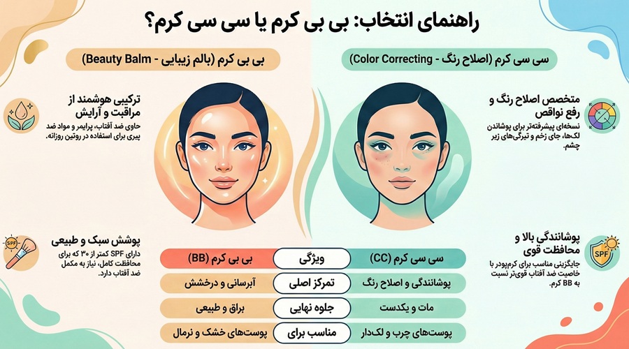 تفاوت بی بی کرم و سی سی کرم