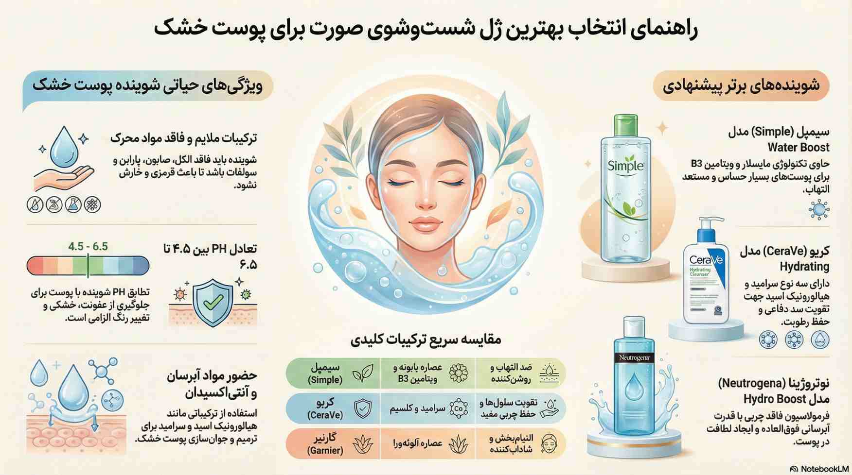 بهترین ژل شست و شوی صورت برای پوست خشک