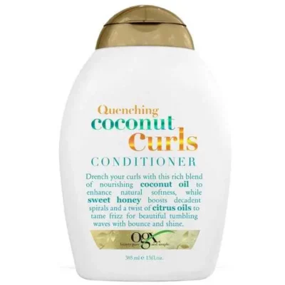 نرم کننده نارگیل موی فر او جی ایکس مدل coconut curls حجم 385 میل