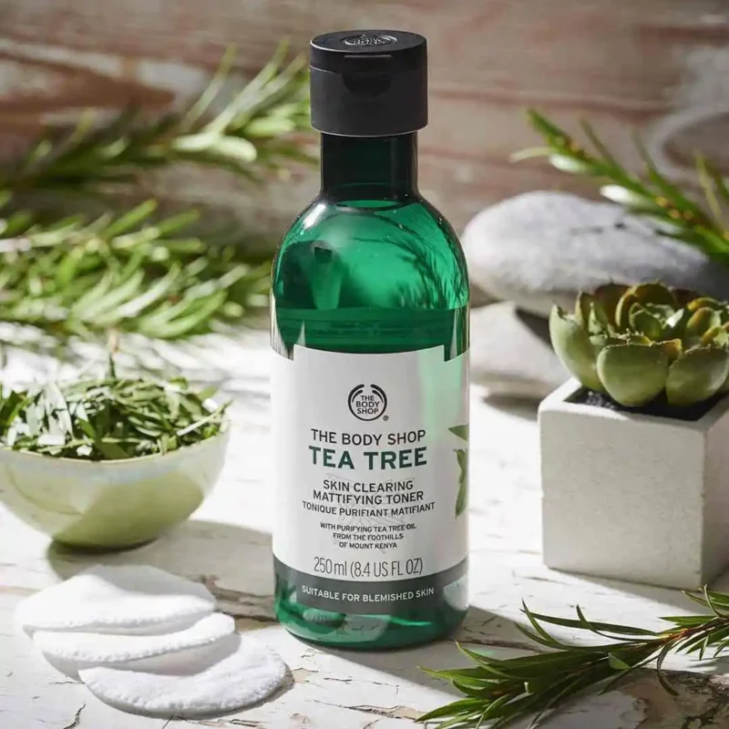 تونر بادی شاپ مدل TEA TREE پوست لك دار و مختلط 250 ميل