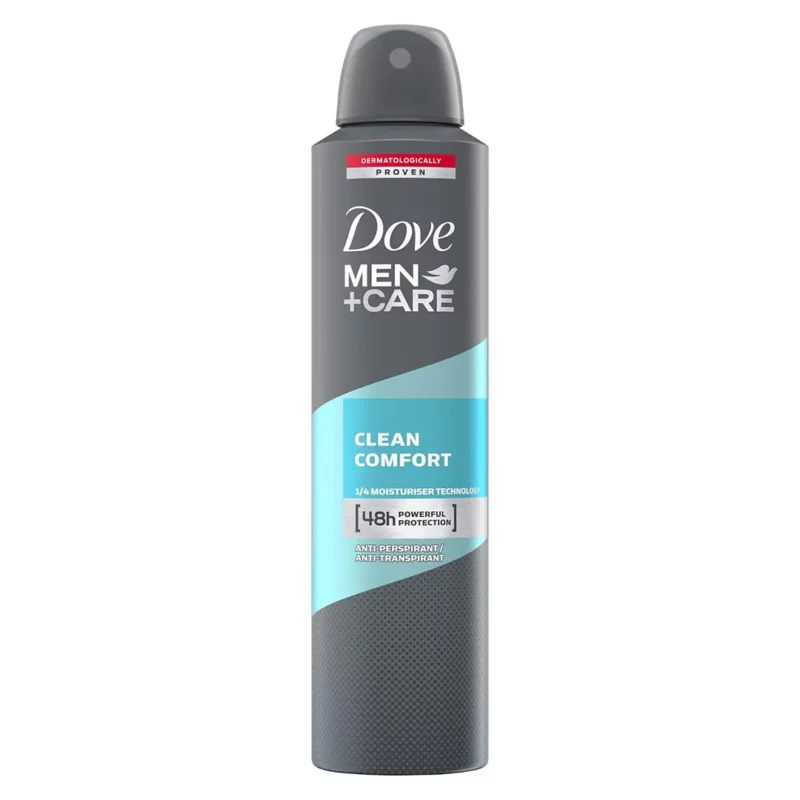 اسپری ضدتعریق مردانه داو مدل men care clean comfortحجم 250میل