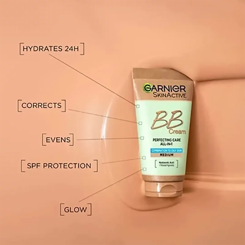 بی‌بی کرم گارنیر مخصوص پوست مختلط و چرب دارای spf25