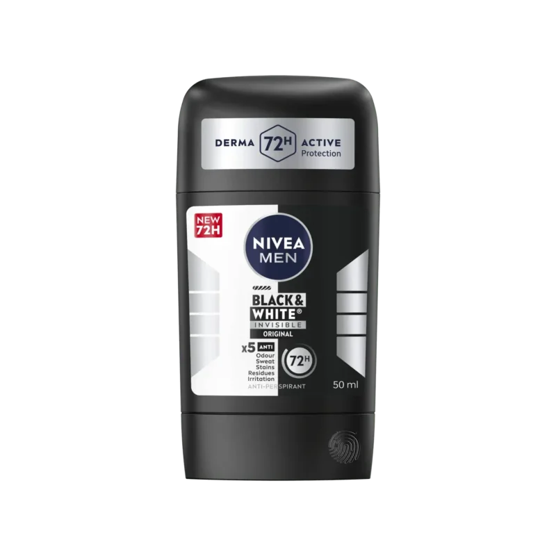 استیک صابونی مردانه نیوا مدل black & white Orginal - Image 1