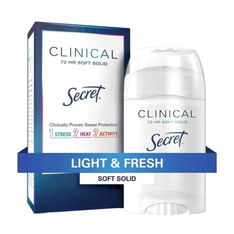 استیک ضدتعریق ژله‌ای سکرت کلینیکال Light & Fresh - تصویر 1