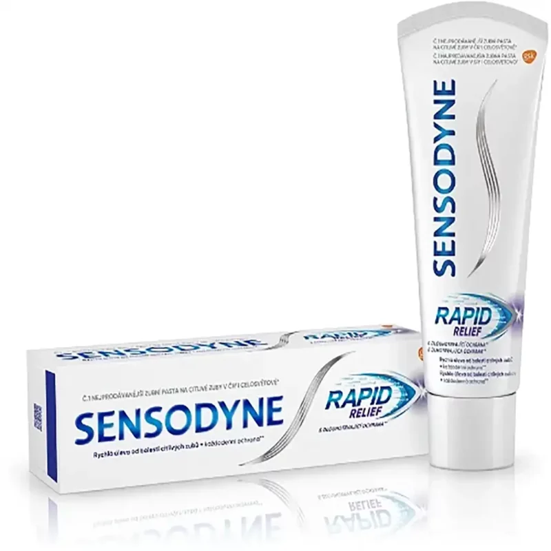 خمیردندان Sensodyne مدل rapid relief cool mint حجم 75 میل