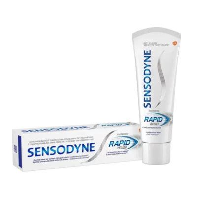 خمیردندان سفیدکننده‌ی Sensodyne مدل rapid relief حجم 75میل