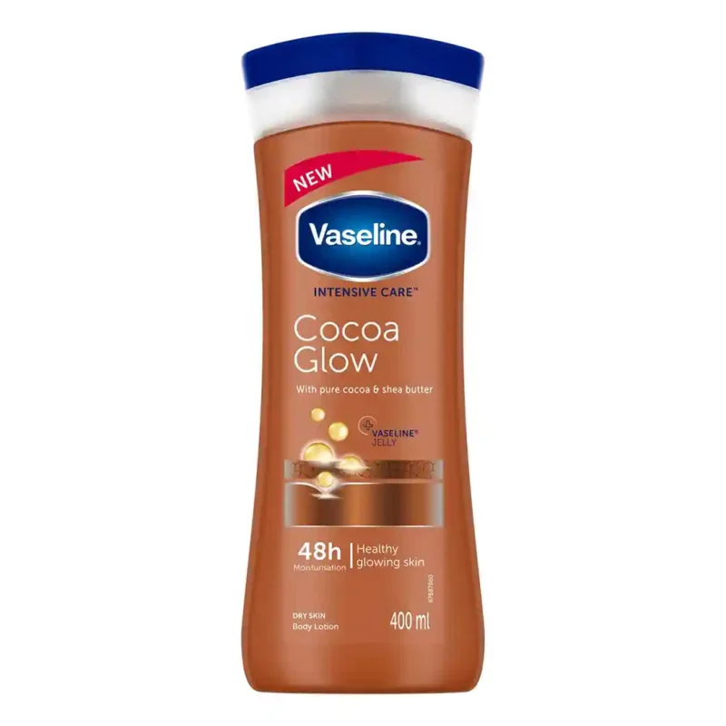 لوسیون بدن Vaseline مدل cocoa glow حجم 400 میل