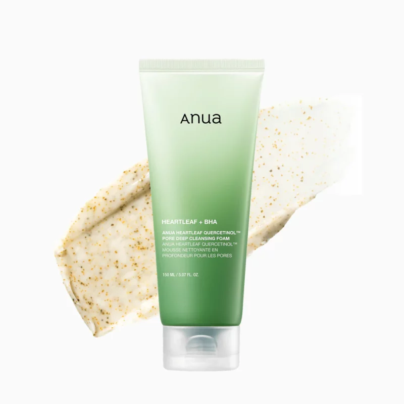 anua-us-cleanser-150ml-heartleaf-quercetinol-pore-deep-cleansing-foam-1161173162 فوم شستشو تسکیندهنده آنوا Heartleaf حجم 150میل - Image 1