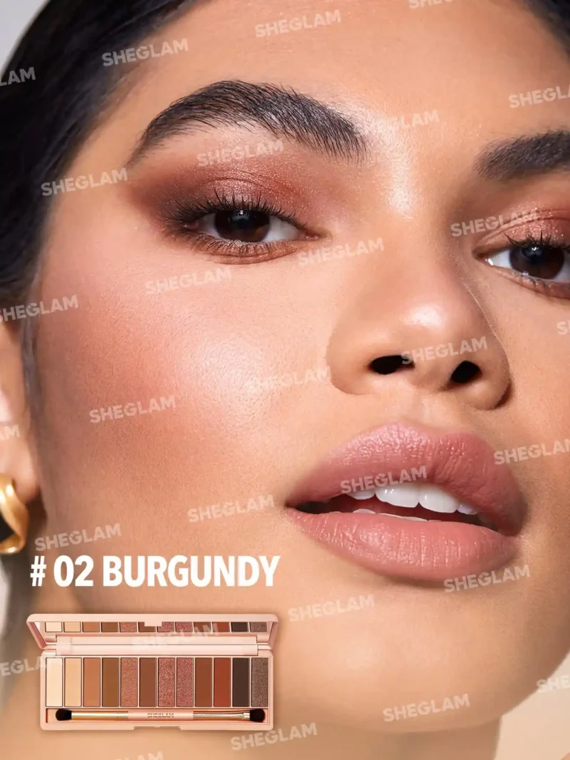 پالت سایه چشم شیگلم مدل Burgundy Palette - تصویر 3