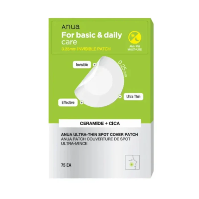 پچ ضدجوش بی‌رنگ آنوا Ultra-Thin Ceramide + Cica (75عددی) - تصویر 1