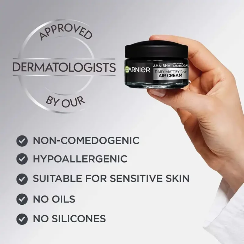 مرطوب‌کننده کنترل چربی گارنیر Charcoal AHA+BHA - Image 4