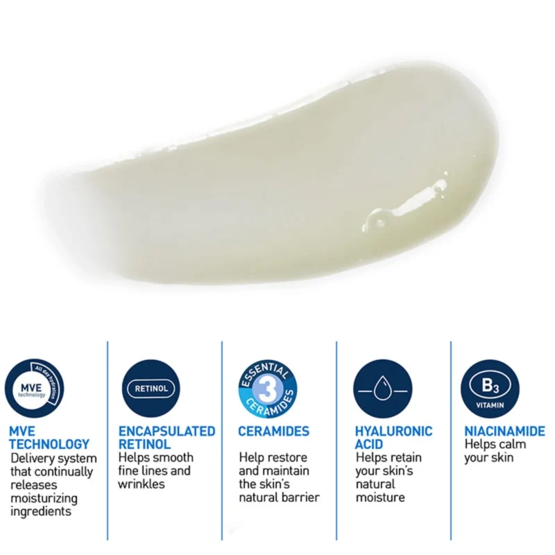 سرم رتینول جوانساز سراوی Skin Renewing حجم 30میل - تصویر 4