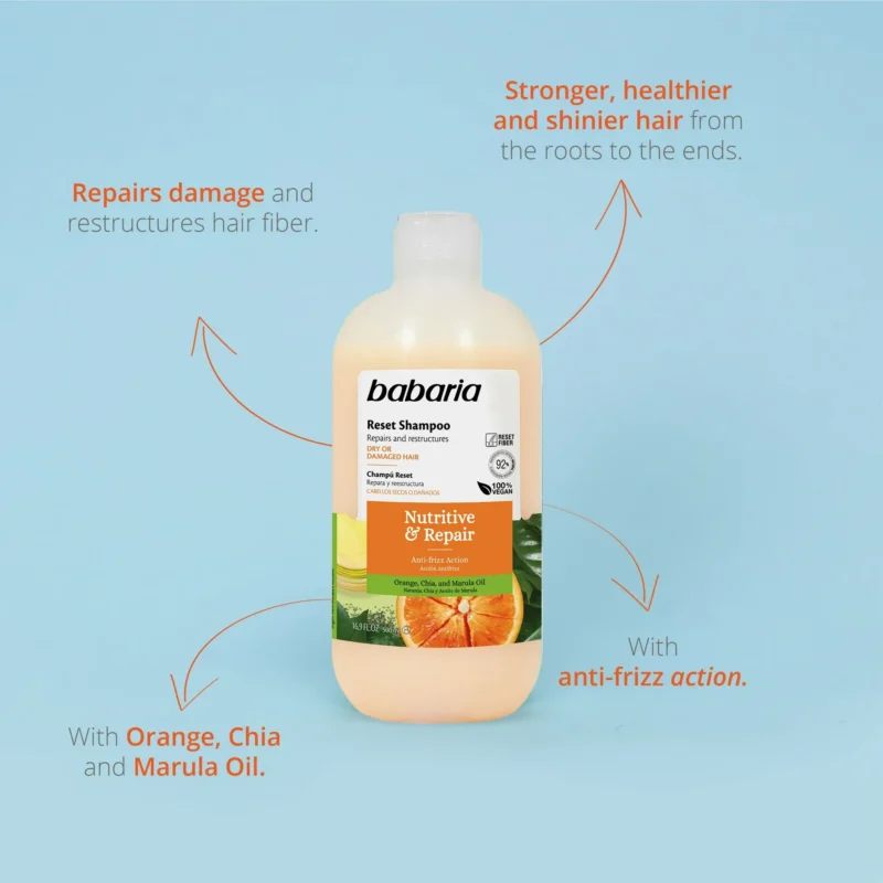 شامپو ترمیم کننده و مغدی باباریا Nutritive & Repair - تصویر 3