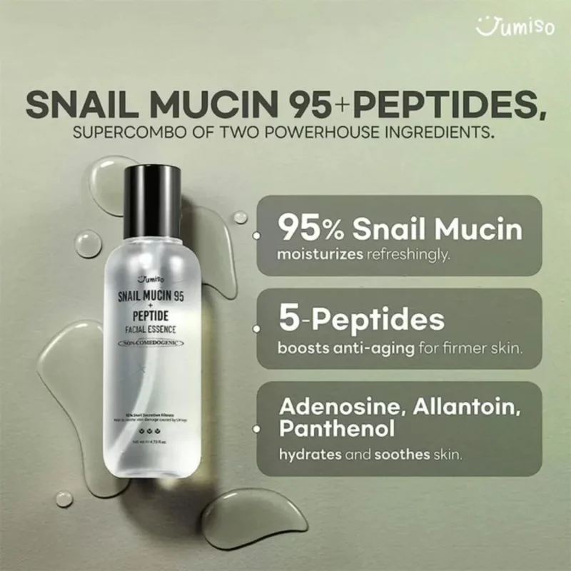 اسنس ضدپیری جومیسو Snail Mucin 95 + Peptide - تصویر 3