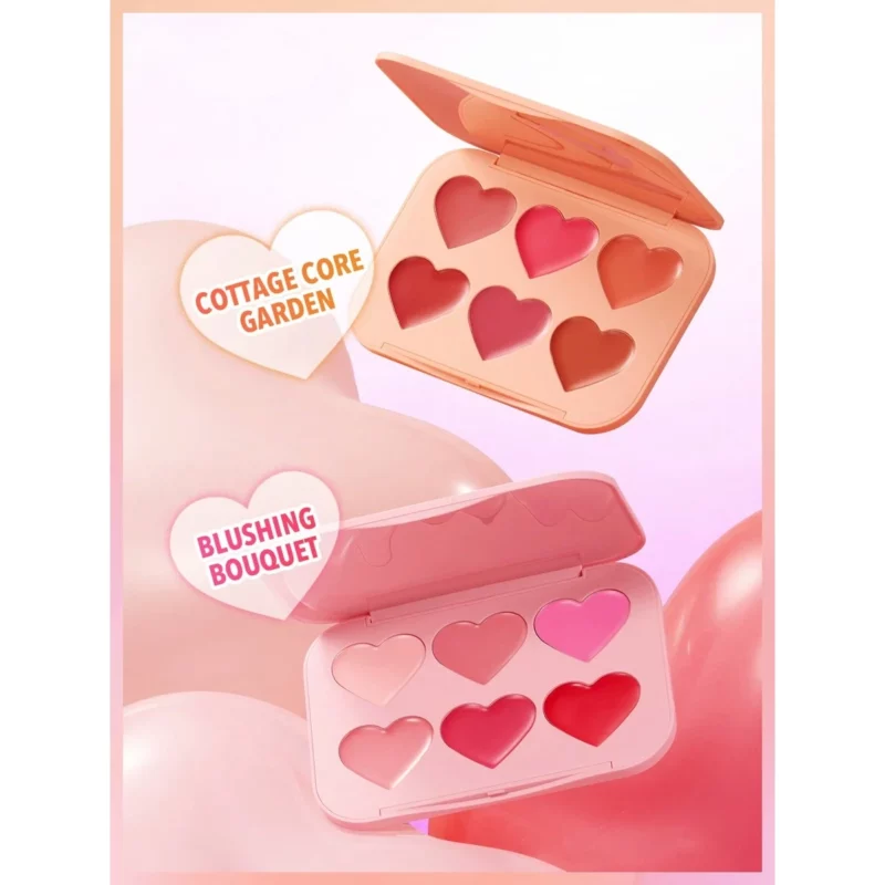 پالت رژگونه کرمی قلبی شیگلم Bouquet - Image 2