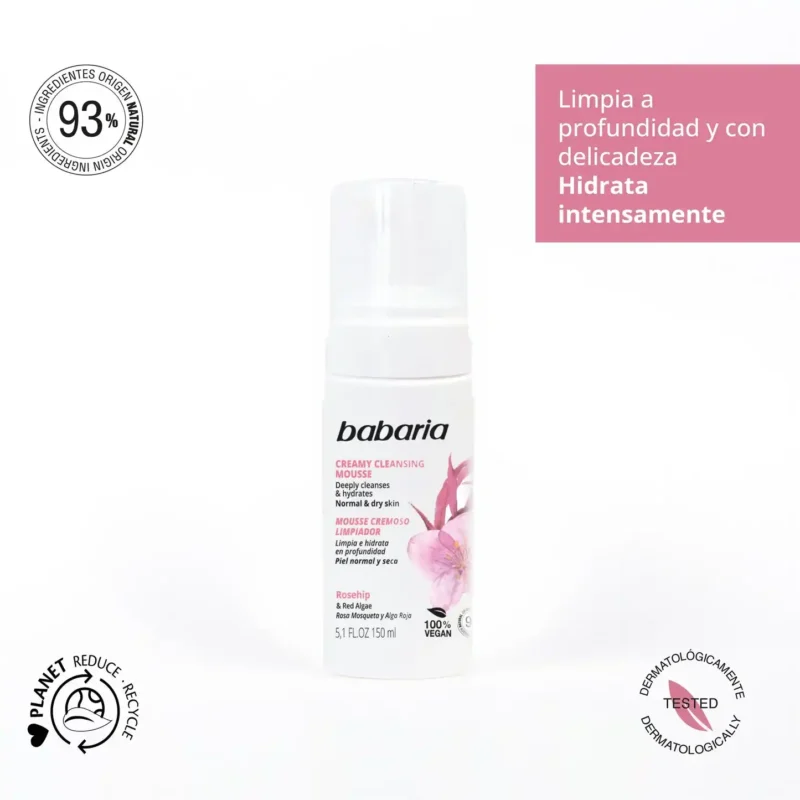 موس کرمی پاک‌کننده باباریا Rosehip & Red Algae - Image 3