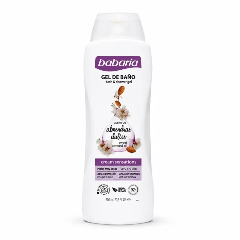 شامپو بدن باباریا مدل sweet almond oil حجم 600 میل - Image 1