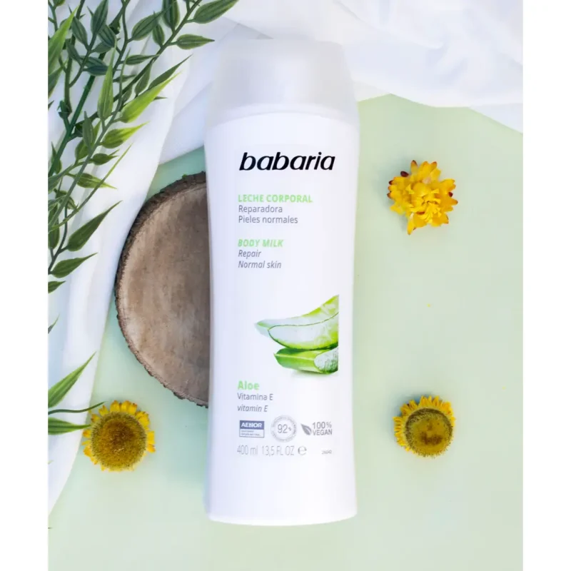 لوسیون بدن آبرسان آلوئه‌ ورا باباریا aloe حجم 400میل - تصویر 3