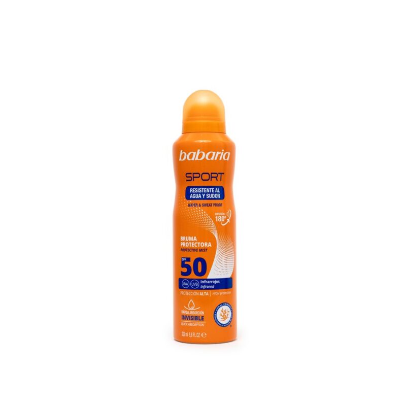 اسپري ضد آفتاب باباريا SPORT SPF50 حجم 200ميل - تصویر 1