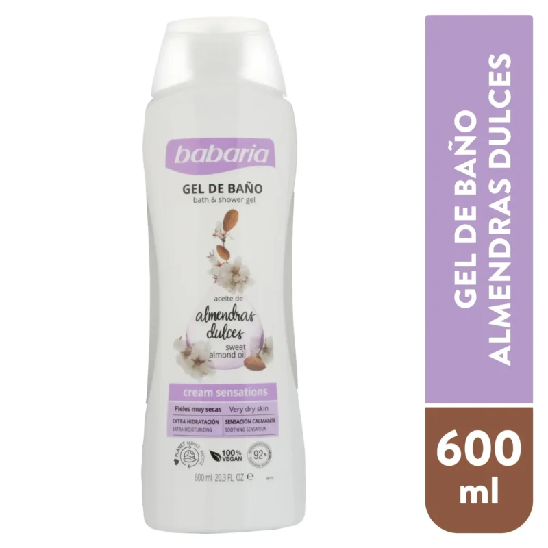 شامپو بدن باباریا مدل sweet almond oil حجم 600 میل - تصویر 3