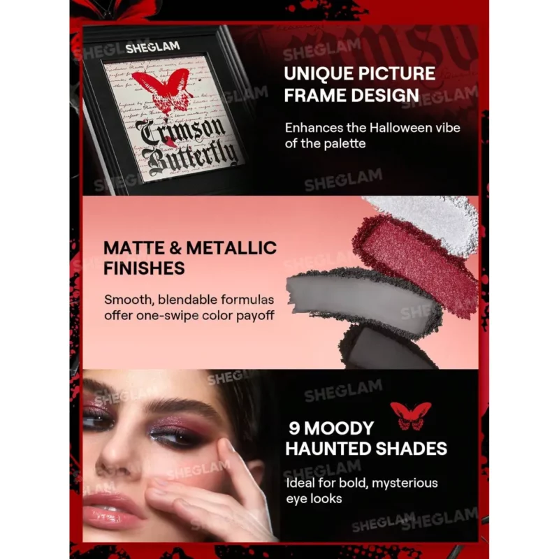 پک آرایشی کامل شیگلم مدل Crimson Butterfly - Image 5