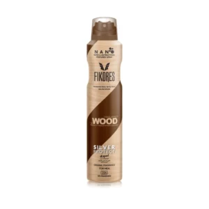اسپری بدن مردانه فیکورس WOOD Silver حجم 226میل