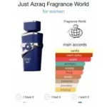ادکلن مردانه فراگرنس Just Azraq حجم 100 میل - Image 3