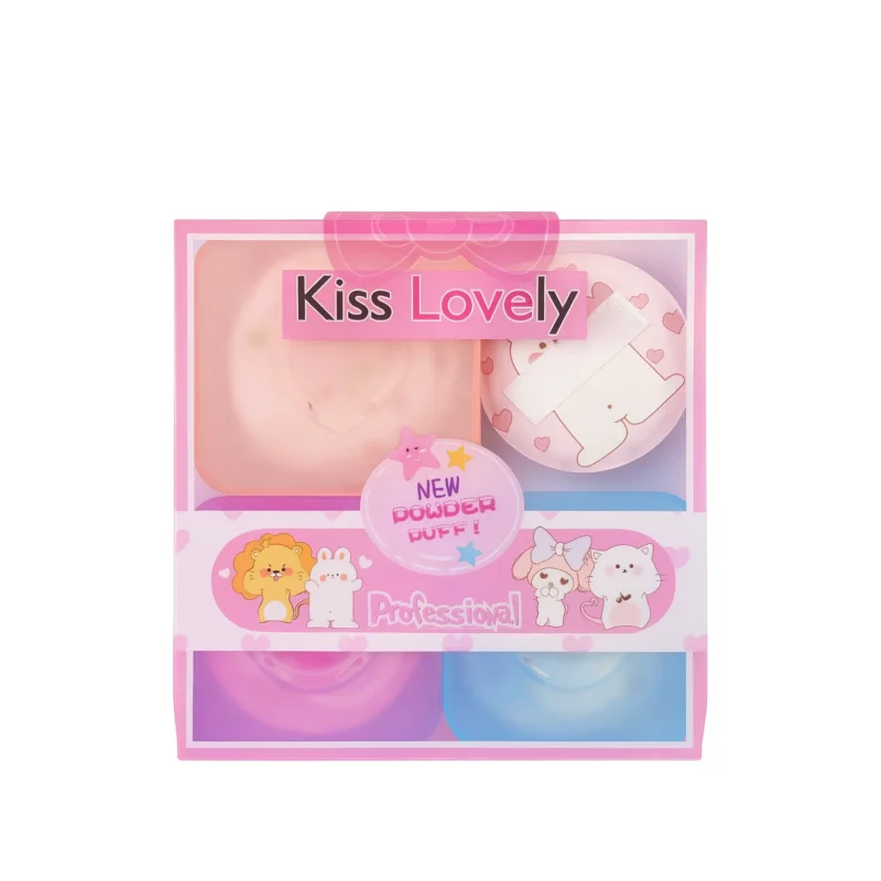 پک 4 عددی آرایشی Kiss Lovely دارای 3 محفظه بهداشتی  - Image 1