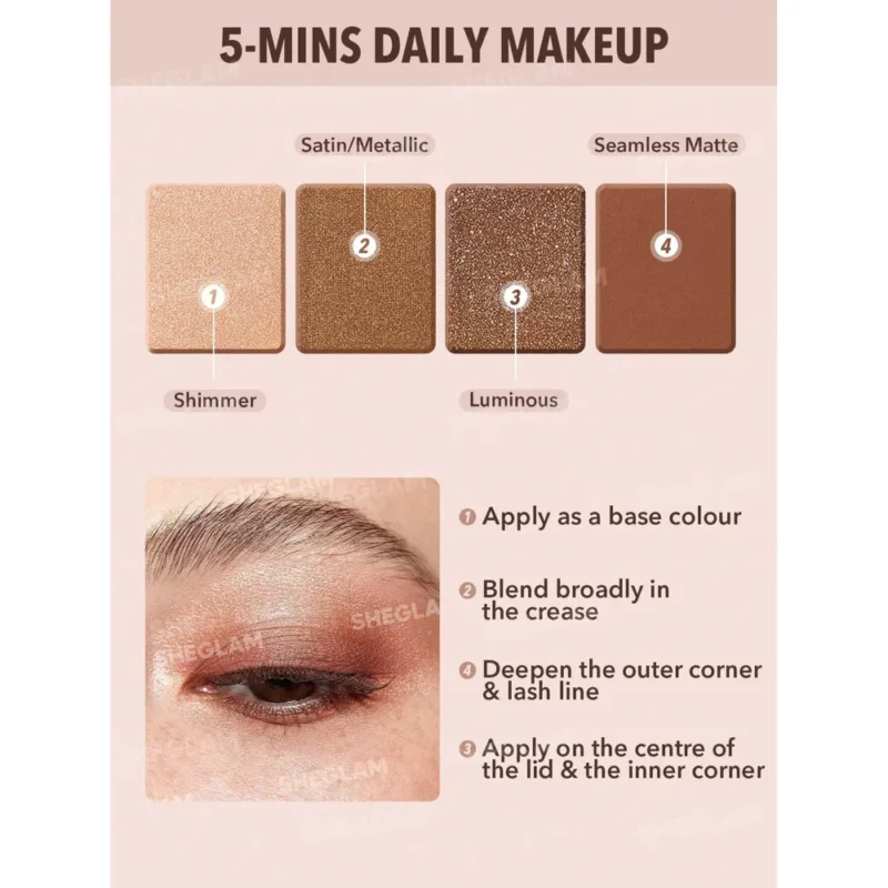 پالت سایه شیگلم 4عددی شیگلم Essential Quad-Veil - Image 2