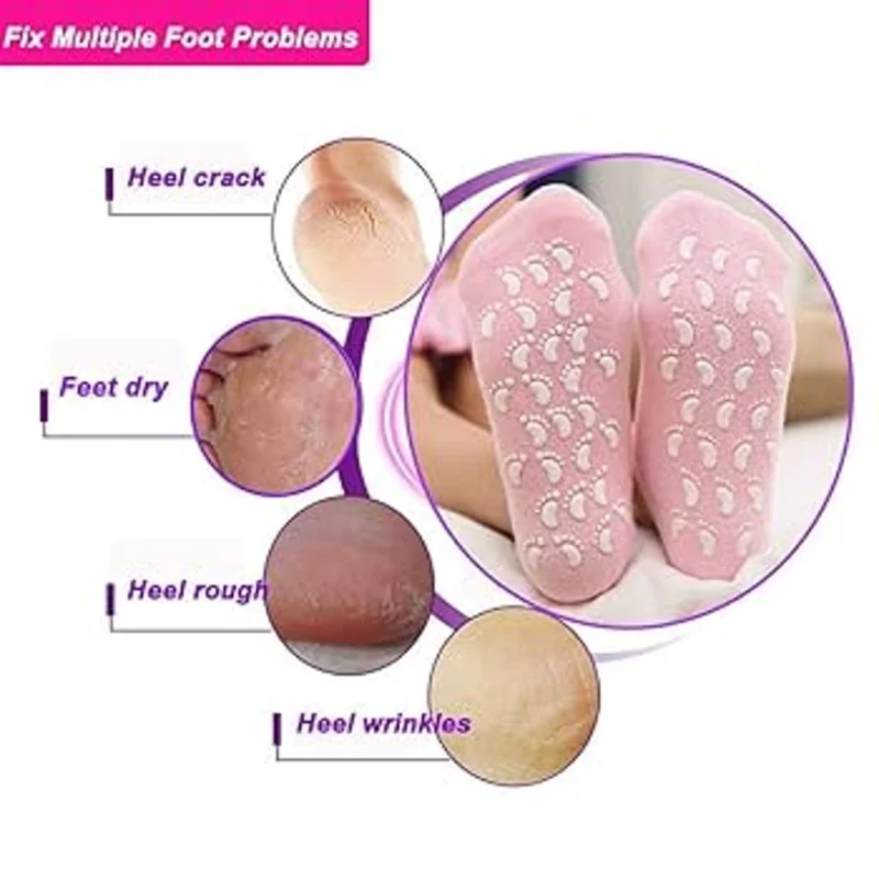 جوراب سیلیکونی مرطوب‌کننده پا مدل Foot Care - Image 4