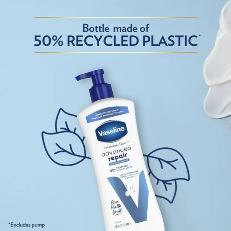 لوسیون بدن وازلین Advanced Repair حجم 600میل - Image 2