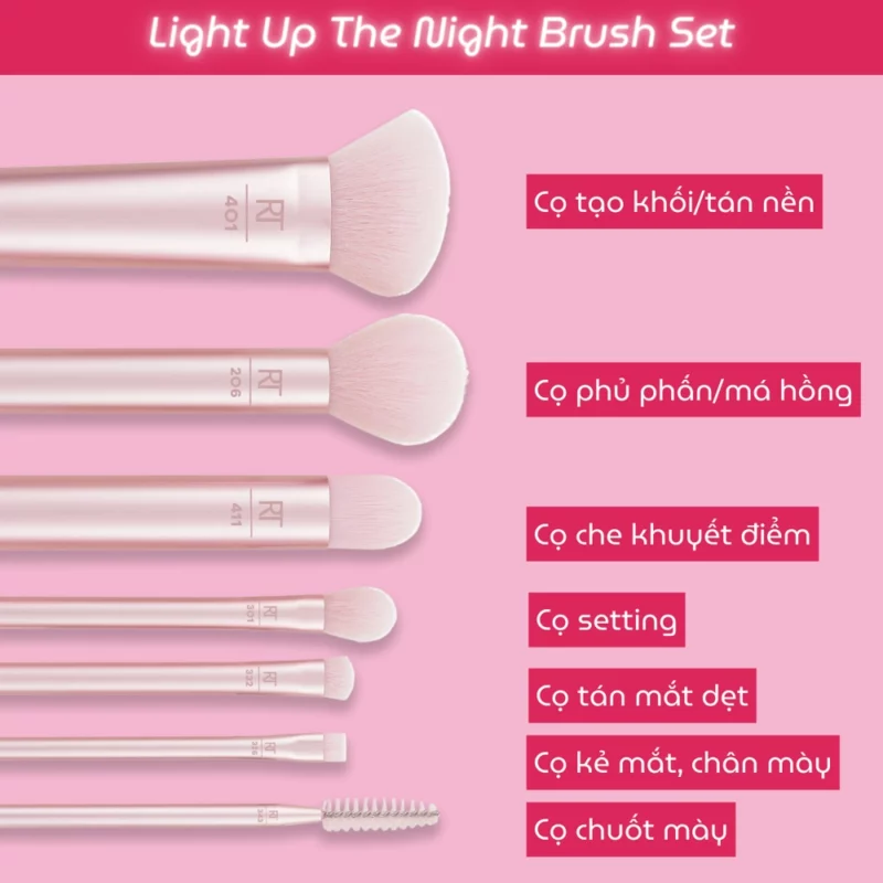 ست براش آرایشی ریل تکنیک Light Up The Night - Image 4