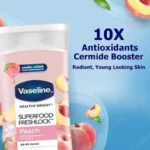 لوسیون بدن هلویی وازلین Super food حجم 100میل - Image 3