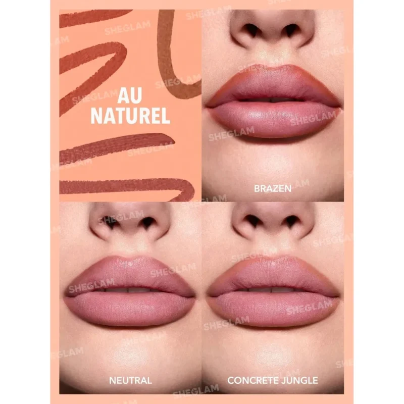 پک سه عددی مداد لب شیگلم مدل So Lippy Au Naturel - Image 6
