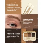 پالت سه تایی سایه و واکس ابرو شیگلم مدل Full-Filled - Image 5