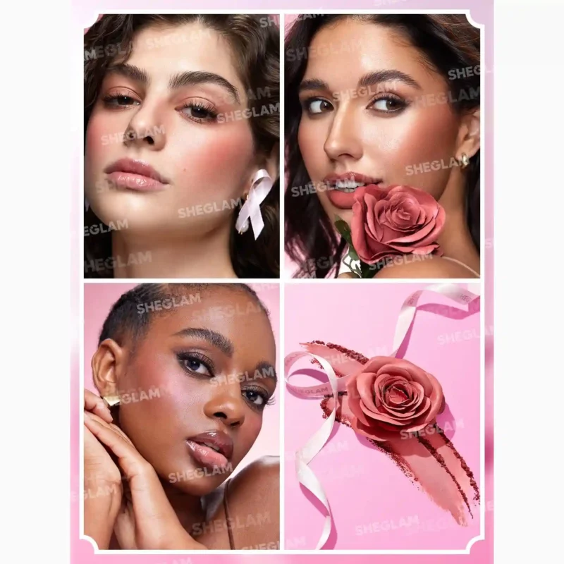 رژگونه کرمی گل رز شیگلم Pink Ribbon وزن 1.8 گرم - Image 2