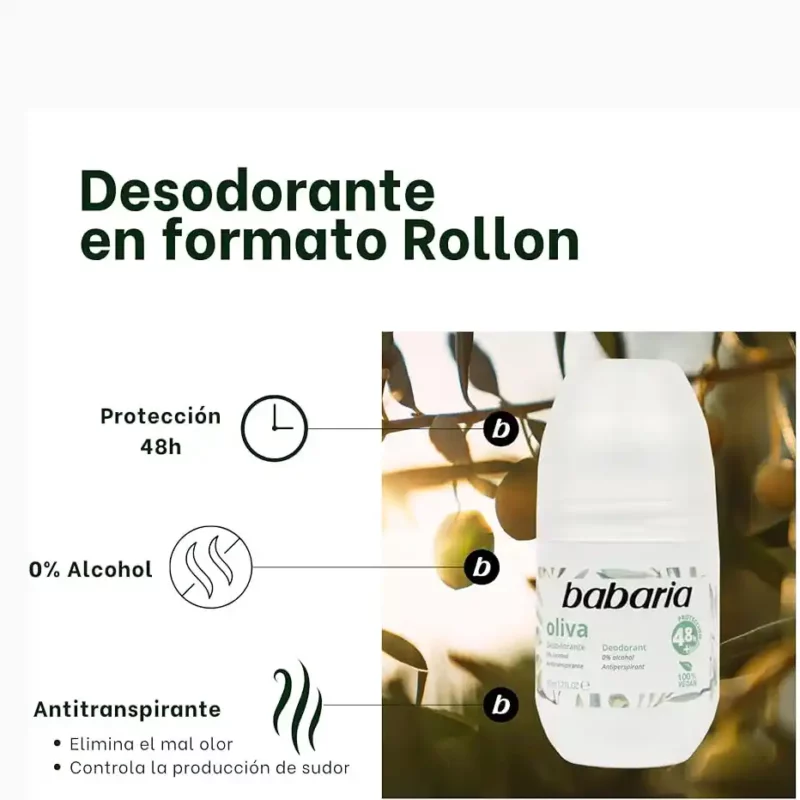 رول ضدتعریق 48ساعته باباریا Oliva حجم 50میل - Image 2