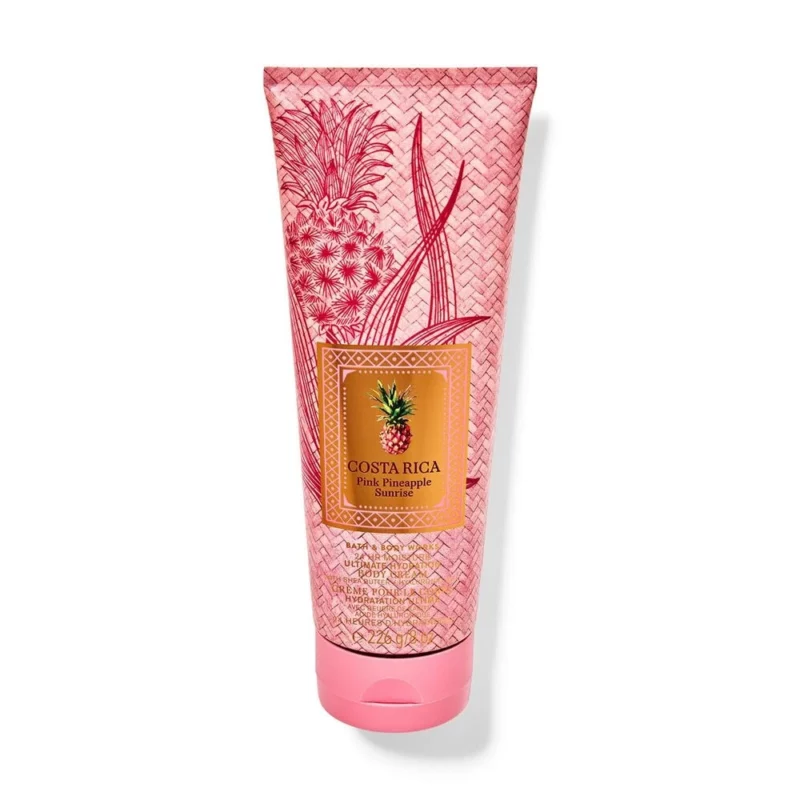 Bath_Body_Works_Costa_Rica_Pink_Pineapple_Sunrise_web کرم بدن بث اند بادی Costa Rica وزن 226 گرم - Image 1
