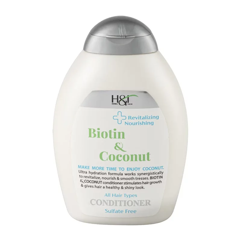 نرم‌کننده اچ اند تی مدل Biotin & Coconut حجم 385میل - Image 1