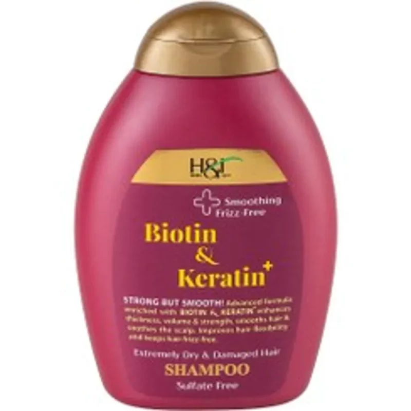 شامپو اچ اند تی مدل Biotin & Keratin+ حجم 385میل - Image 1