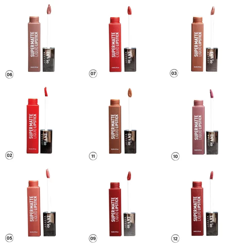 رژ لب مایع سوپر مت دی‌ویو Liquid Lipstick حجم 6میل - Image 3