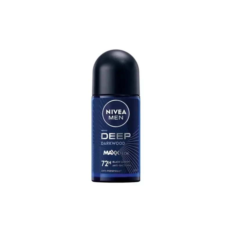 Nivea-Men-Deep-Darkwood-50ml-Web مام رولی ضدتعریق مردانه نیوا Dark Wood حجم 50میل - Image 1