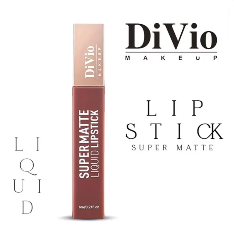 رژ لب مایع سوپر مت دی‌ویو Liquid Lipstick حجم 6میل - Image 4
