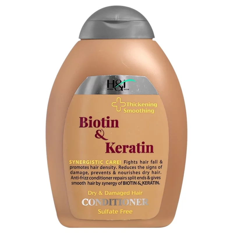 نرم‌کننده مو اچ اند تی Biotin & Keratin حجم 385 میل - Image 1