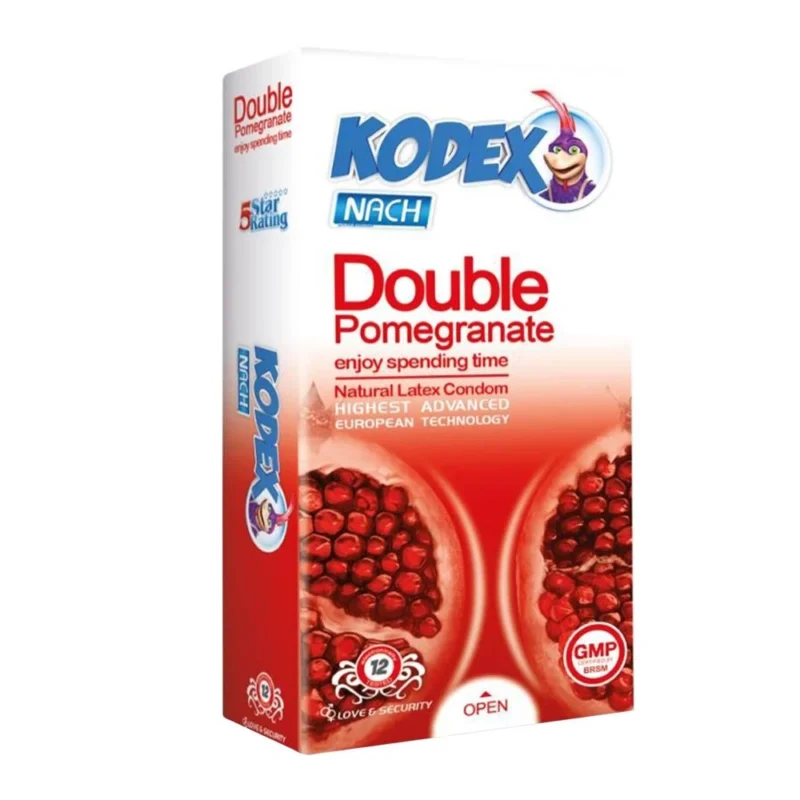 کاندوم کدکس Double Pomegranate بسته 12عددی - Image 1