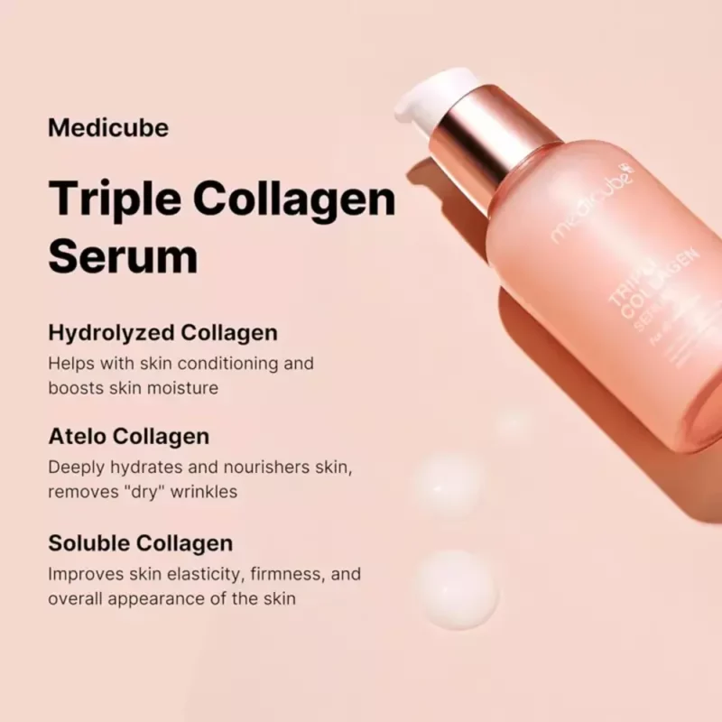 سرم جوانساز و سفت‌کننده مدیکیوب Triple Collagen - Image 4
