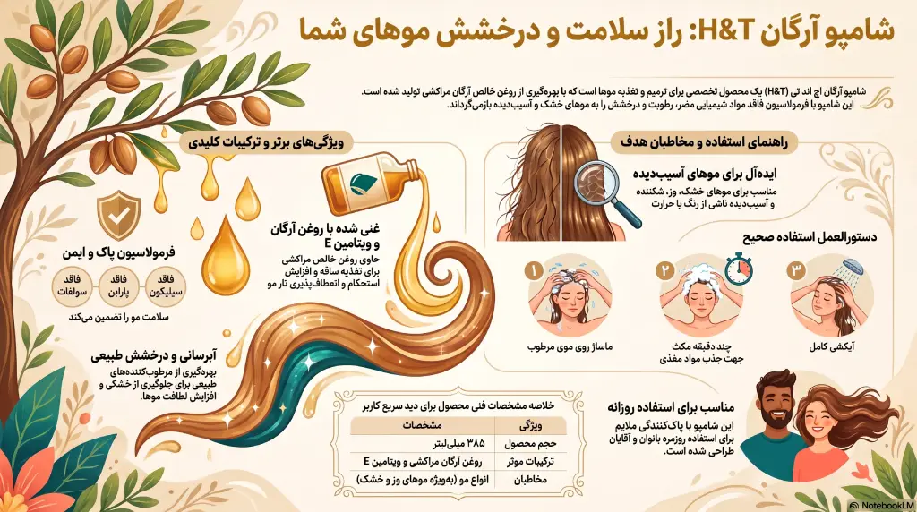 راهنمای خرید و استفاده شامپو آرگان اچ اند تی
