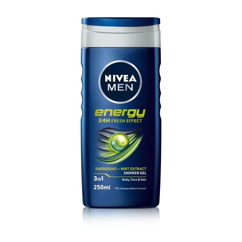 nivea_energy_1 شامپو بدن مردانه نیوآ مدل Energy حجم 500میل - Image 1