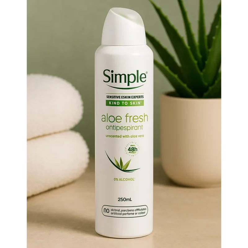 اسپری ضد تعریق سیمپل مدل Aloe Fresh حجم ۲۵۰ میل - Image 2
