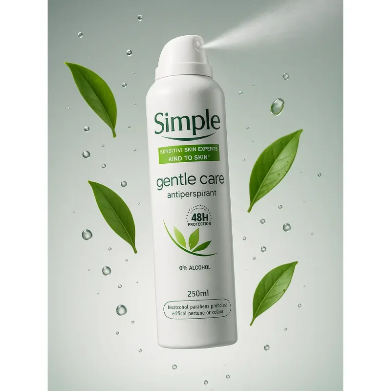 اسپری ضد تعریق سیمپل مدل Gentle Care حجم ۲۵۰ میل - Image 2